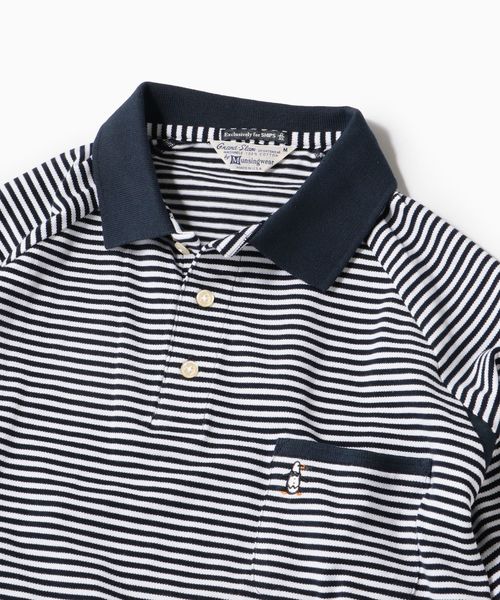 MUNSINGWEAR（マンシングウェア）の「MUNSINGWEAR: 別注 MADE IN USA 60'S 復刻 ライン ポロシャツ 19SS（ポロシャツ・メンズ・ホワイト/ブラック/ネイビー/ダークネイビー・SMALL/X-SMALL/LARGE/MEDIUM）」の19枚目の写真