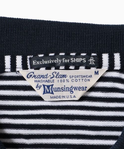 MUNSINGWEAR（マンシングウェア）の「MUNSINGWEAR: 別注 MADE IN USA 60'S 復刻 ライン ポロシャツ 19SS（ポロシャツ・メンズ・ホワイト/ブラック/ネイビー/ダークネイビー・SMALL/X-SMALL/LARGE/MEDIUM）」の14枚目の写真