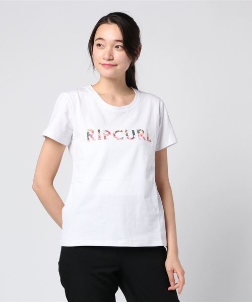 rip curl（リップカール）の「半袖Tシャツ RIPCURL T03-200（Tシャツ/カットソー・レディース・ホワイト/ブラック/ベビーピンク・M/L）」の2枚目の写真