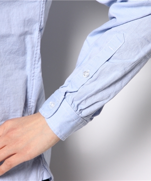 coen（コーエン）の「ライトオックスフォードシャツ（シャツ/ブラウス・レディース・ホワイト/ライトブルー・SMALL/LARGE/MEDIUM）」の7枚目の写真