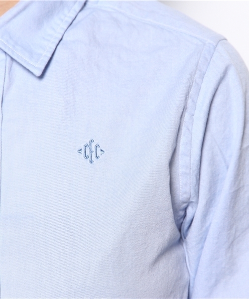 coen（コーエン）の「ライトオックスフォードシャツ（シャツ/ブラウス・レディース・ホワイト/ライトブルー・SMALL/LARGE/MEDIUM）」の8枚目の写真
