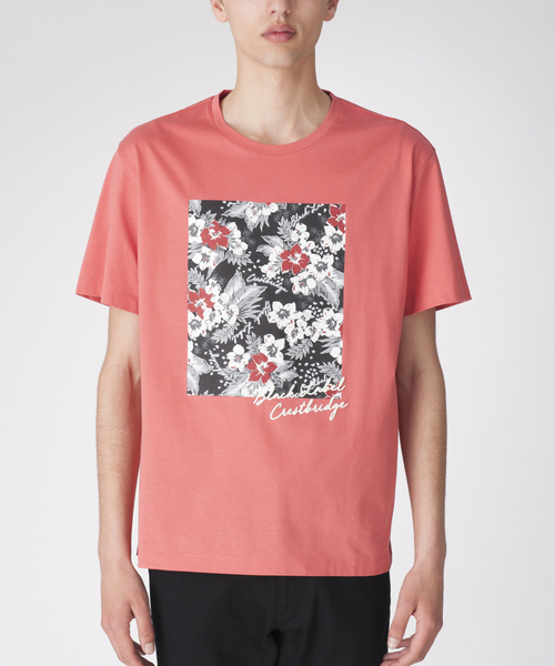 BLACK LABEL CRESTBRIDGE（ブラックレーベル・クレストブリッジ）の「アロハボックスプリントT（Tシャツ/カットソー・メンズ・ライトグレー/ネイビー/レッド/オフホワイト・MEDIUM/LARGE）」の4枚目の写真