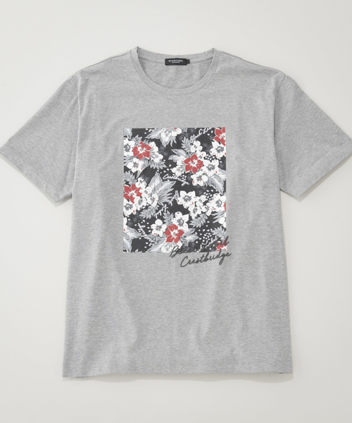 BLACK LABEL CRESTBRIDGE（ブラックレーベル・クレストブリッジ）の「アロハボックスプリントT（Tシャツ/カットソー・メンズ・ライトグレー/ネイビー/レッド/オフホワイト・MEDIUM/LARGE）」の12枚目の写真