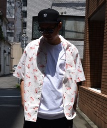 DOUBLE STEAL | Flamingo box Shirt　開襟シャツ(シャツ/ブラウス)