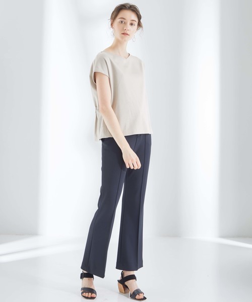 STUDIOUS(ステュディオス)の「【STUDIOUS】2wayギャザーカットソー(Tシャツ/カットソー・レディース・ホワイト/ブラック/ベージュ・FREE)」の7枚目の写真