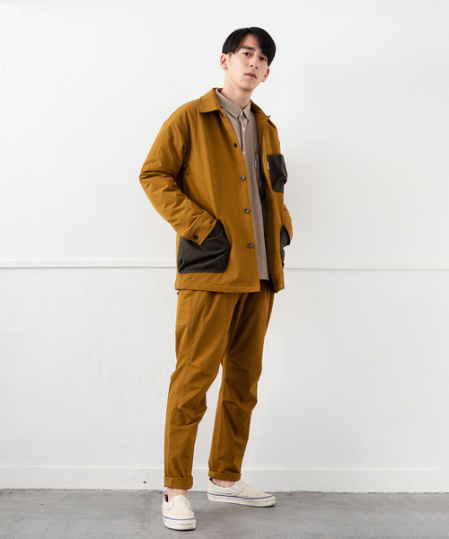 RADIALL 中綿入り　カバーオール　ネルジャケット　美品 R & D.M.Co- オールドマンズテーラー サークル フラワー