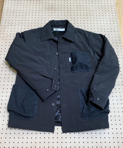 JRD by JARLD（ジェイアールディーバイジャールド）の「【JRD by JARLD】撥水ストレッチ中綿カバーオール（カバーオール・メンズ・チャコールグレー/キャメル・S/M/L）」の7枚目の写真