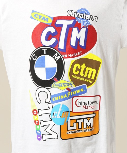WISM（ウィズム）の「CHINA TOWN MARKET / チャイナタウンマーケット Logo Collage L/S Tee（Tシャツ/カットソー・メンズ・ブラック/ホワイト・MEDIUM/LARGE/X-LARGE）」の17枚目の写真