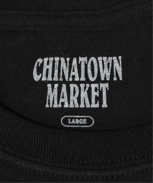 WISM（ウィズム）の「CHINA TOWN MARKET / チャイナタウンマーケット Logo Collage L/S Tee（Tシャツ/カットソー・メンズ・ブラック/ホワイト・MEDIUM/LARGE/X-LARGE）」の7枚目の写真