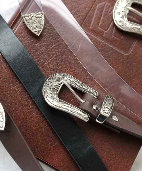 DONOBAN（ドノバン）の「ダブルバックルベルト（ベルト・レディース・ブラック/ブラウン/クリア/パイソン/ベージュ系その他/ブラック系その他2/パープル系その他2・ONESIZE）」の13枚目の写真