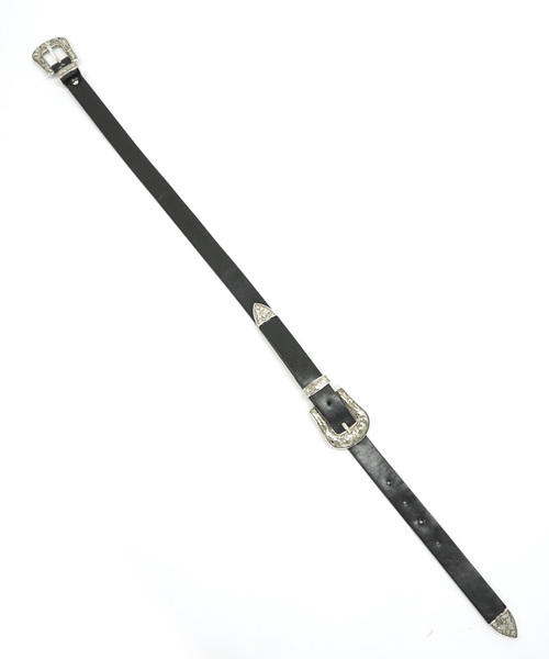 DONOBAN（ドノバン）の「ダブルバックルベルト（ベルト・レディース・ブラック/ブラウン/クリア/パイソン/ベージュ系その他/ブラック系その他2/パープル系その他2・ONESIZE）」の14枚目の写真