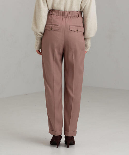 green label relaxing(グリーンレーベルリラクシング)の「◆FM FM RY/コットン ツイル テーパード パンツ ※(その他パンツ・レディース・パープル/ブラック/ピンク・38/40/36/34)」の17枚目の写真