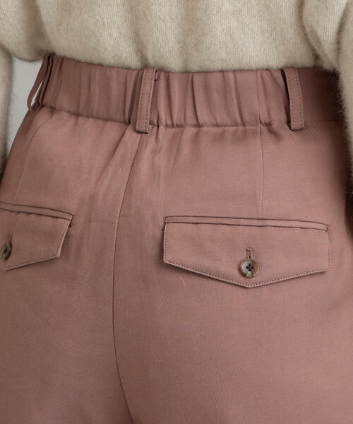 green label relaxing(グリーンレーベルリラクシング)の「◆FM FM RY/コットン ツイル テーパード パンツ ※(その他パンツ・レディース・パープル/ブラック/ピンク・38/40/36/34)」の8枚目の写真