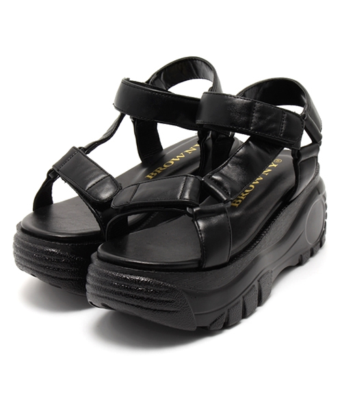 WEGO（ウィゴー）の「WEGO/厚底スポーツサンダル（サンダル・レディース・ホワイト/ブラック・23.5/24.5）」の11枚目の写真