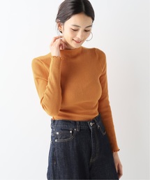 HANES リブハイネックカットソー