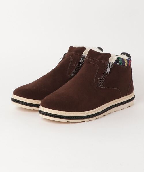 AAA+（サンエープラス）の「AAA+ / ふわふわボアが暖かいダブルジップムートンブーツ(2381)（ブーツ・レディース・ブラック/ネイビー/ブラウン/グレー/ベージュ/ダークブラウン/カーキ・38/39/41/42/43/36/37/44/46/40/45）」の17枚目の写真