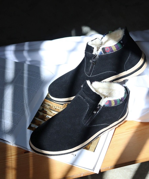 AAA+（サンエープラス）の「AAA+ / ふわふわボアが暖かいダブルジップムートンブーツ(2381)（ブーツ・レディース・ブラック/ネイビー/ブラウン/グレー/ベージュ/ダークブラウン/カーキ・38/39/41/42/43/36/37/44/46/40/45）」の18枚目の写真