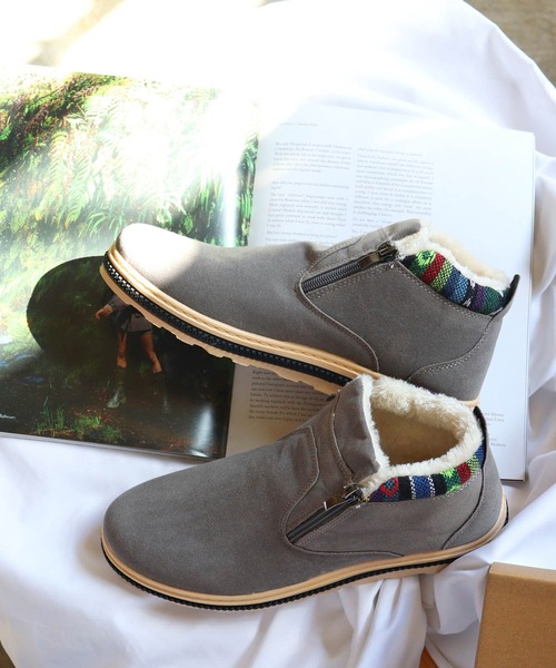 AAA+（サンエープラス）の「AAA+ / ふわふわボアが暖かいダブルジップムートンブーツ(2381)（ブーツ・レディース・ブラック/ネイビー/ブラウン/グレー/ベージュ/ダークブラウン/カーキ・38/39/41/42/43/36/37/44/46/40/45）」の19枚目の写真