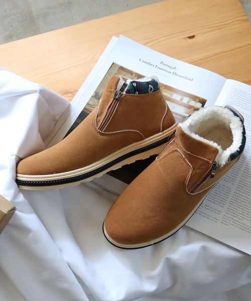 AAA+（サンエープラス）の「AAA+ / ふわふわボアが暖かいダブルジップムートンブーツ(2381)（ブーツ・レディース・ブラック/ネイビー/ブラウン/グレー/ベージュ/ダークブラウン/カーキ・38/39/41/42/43/36/37/44/46/40/45）」の21枚目の写真