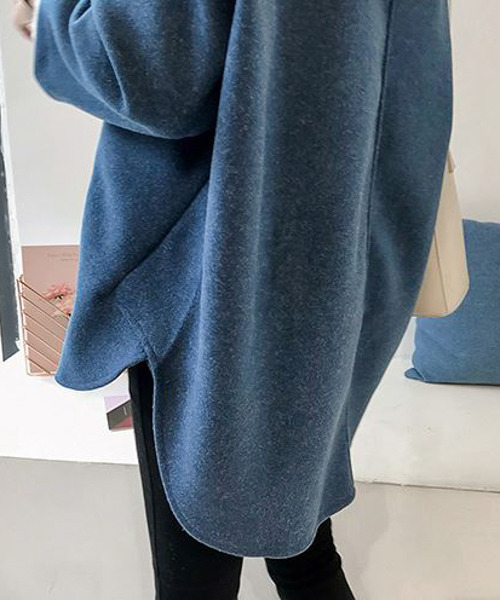 AMELY(エミリー)の「プルオーバーフードパーカー(パーカー・レディース・ブラック/グレー/インディゴブルー/マスタード・フリー)」の7枚目の写真
