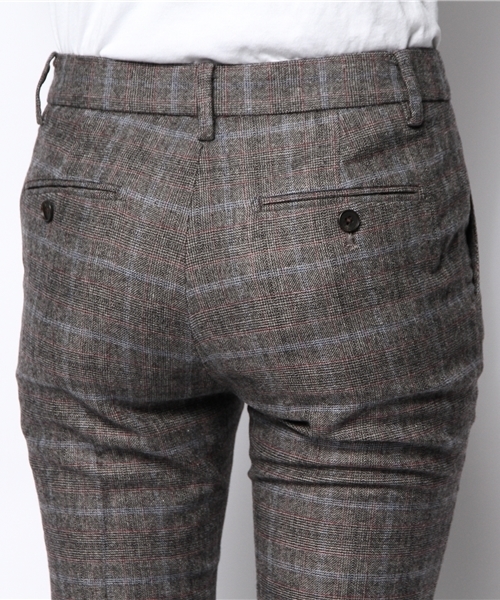 SHIPS for women（シップスフォーウィメン）の「★★ウールグレンチェック 9レングス パンツ（その他パンツ・レディース・カーキ/チャコールグレー・38/40/36）」の7枚目の写真