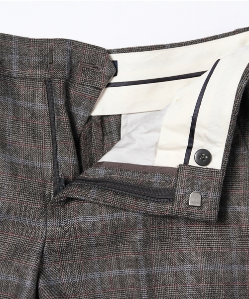 SHIPS for women（シップスフォーウィメン）の「★★ウールグレンチェック 9レングス パンツ（その他パンツ・レディース・カーキ/チャコールグレー・38/40/36）」の10枚目の写真