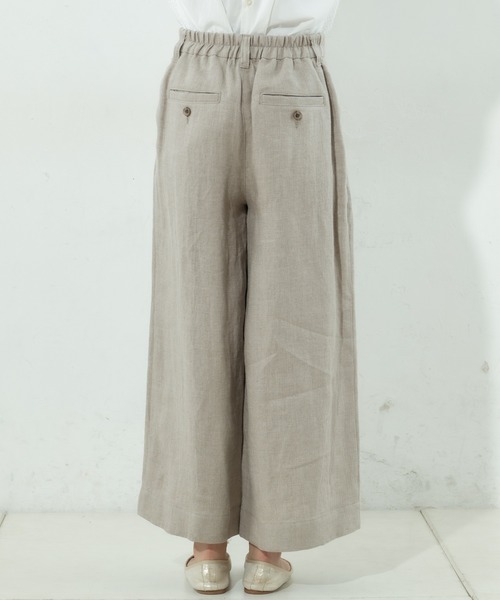 PUAL CE CIN（ピュアルセシン）の「【Kanocoさん着用】タックワイドパンツ（その他パンツ・レディース・ナチュラル/ブラック・FREE）」の5枚目の写真