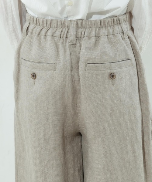 PUAL CE CIN（ピュアルセシン）の「【Kanocoさん着用】タックワイドパンツ（その他パンツ・レディース・ナチュラル/ブラック・FREE）」の8枚目の写真