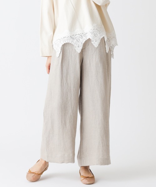 PUAL CE CIN（ピュアルセシン）の「【Kanocoさん着用】タックワイドパンツ（その他パンツ・レディース・ナチュラル/ブラック・FREE）」の15枚目の写真