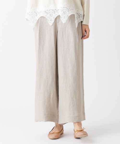 PUAL CE CIN（ピュアルセシン）の「【Kanocoさん着用】タックワイドパンツ（その他パンツ・レディース・ナチュラル/ブラック・FREE）」の16枚目の写真