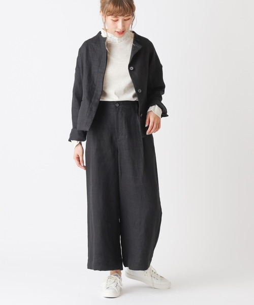 PUAL CE CIN（ピュアルセシン）の「【Kanocoさん着用】タックワイドパンツ（その他パンツ・レディース・ナチュラル/ブラック・FREE）」の17枚目の写真