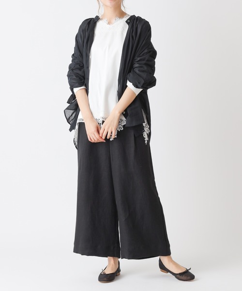 PUAL CE CIN（ピュアルセシン）の「【Kanocoさん着用】タックワイドパンツ（その他パンツ・レディース・ナチュラル/ブラック・FREE）」の21枚目の写真