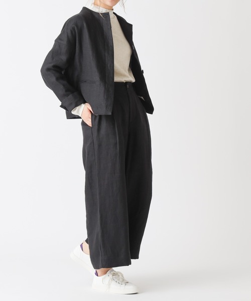 PUAL CE CIN（ピュアルセシン）の「【Kanocoさん着用】タックワイドパンツ（その他パンツ・レディース・ナチュラル/ブラック・FREE）」の22枚目の写真