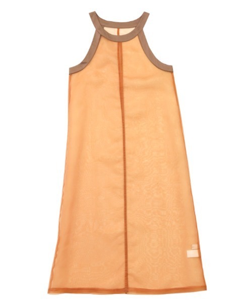 select MOCA（セレクトモカ）の「シアーラウンドスリーブワンピース　　センターラインシースルーワンピース　　シアーワンピース（ワンピース・レディース・ブラック/オレンジ/ライトグリーン/アイボリー・FREE）」の10枚目の写真