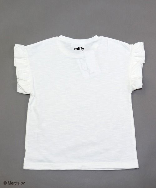 Miffy( ミッフィー)の「【JAM&LINK限定】miffy/ ミッフィー フリル袖Tシャツ(Tシャツ/カットソー・キッズ・ライトピンク/オフホワイト/ミント/ブラック/ライラック/スモークピンク/ホワイト・110cm/120cm/90cm/130cm/140cm/100cm)」の8枚目の写真