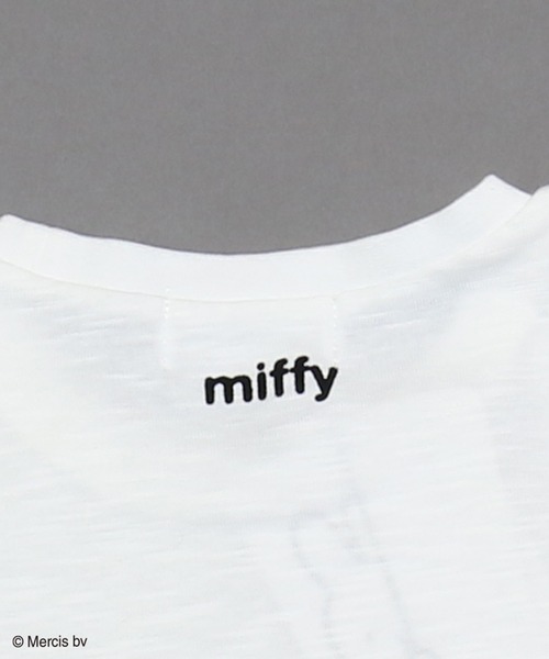Miffy( ミッフィー)の「【JAM&LINK限定】miffy/ ミッフィー フリル袖Tシャツ(Tシャツ/カットソー・キッズ・ライトピンク/オフホワイト/ミント/ブラック/ライラック/スモークピンク/ホワイト・110cm/120cm/90cm/130cm/140cm/100cm)」の9枚目の写真