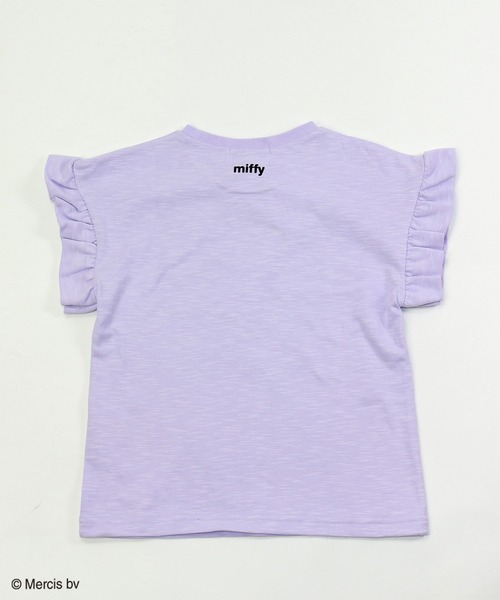 Miffy( ミッフィー)の「【JAM&LINK限定】miffy/ ミッフィー フリル袖Tシャツ(Tシャツ/カットソー・キッズ・ライトピンク/オフホワイト/ミント/ブラック/ライラック/スモークピンク/ホワイト・110cm/120cm/90cm/130cm/140cm/100cm)」の16枚目の写真