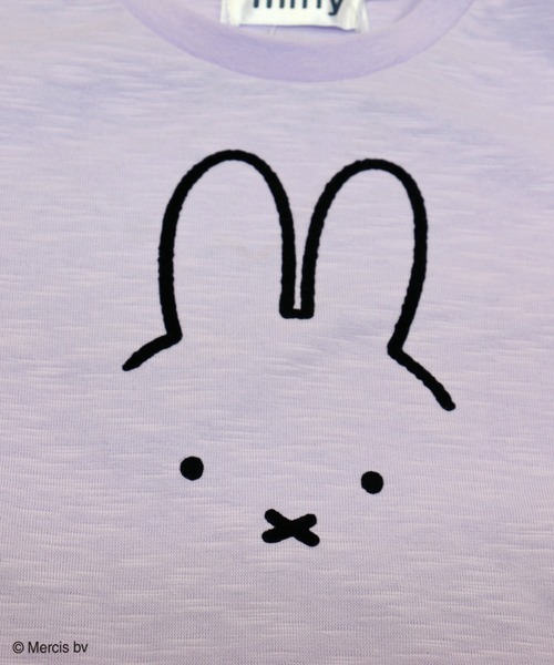 Miffy( ミッフィー)の「【JAM&LINK限定】miffy/ ミッフィー フリル袖Tシャツ(Tシャツ/カットソー・キッズ・ライトピンク/オフホワイト/ミント/ブラック/ライラック/スモークピンク/ホワイト・110cm/120cm/90cm/130cm/140cm/100cm)」の18枚目の写真
