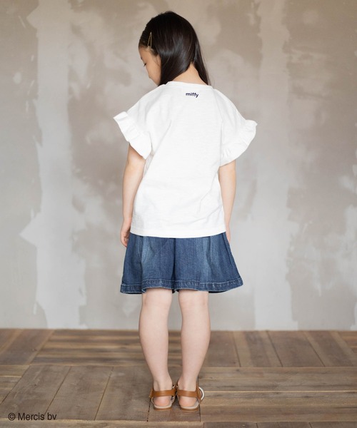 Miffy( ミッフィー)の「【JAM&LINK限定】miffy/ ミッフィー フリル袖Tシャツ(Tシャツ/カットソー・キッズ・ライトピンク/オフホワイト/ミント/ブラック/ライラック/スモークピンク/ホワイト・110cm/120cm/90cm/130cm/140cm/100cm)」の22枚目の写真