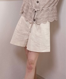 Heather | リネンコンショートパンツ　887383(その他パンツ)