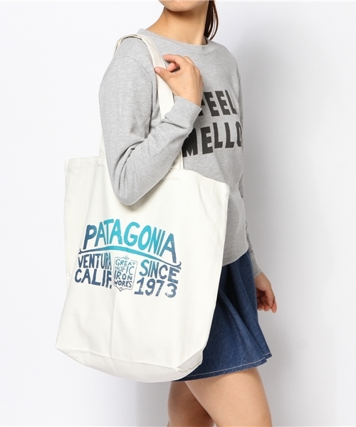 BEAMS BOY（ビームスボーイ）の「Patagonia / CANVAS BAG（トートバッグ・レディース・ブラウン/ブルー・ONE SIZE）」の3枚目の写真