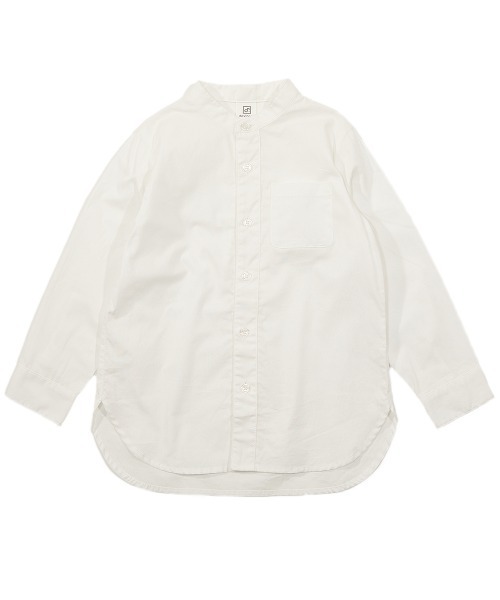 devirock（デビロック）の「スタンドカラーロング丈シャツ（シャツ/ブラウス・キッズ・チェック/ダークブラウン/ホワイト/ストライプ・150cm/120cm/100cm/110cm/130cm/140cm/160cm）」の11枚目の写真