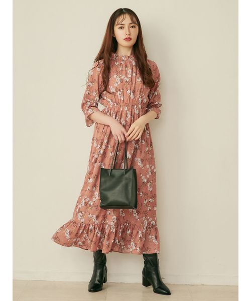 ワンピース ワンピースミニフラワーフリルワンピース ワンピース Dazzlin ダズリン のファッション