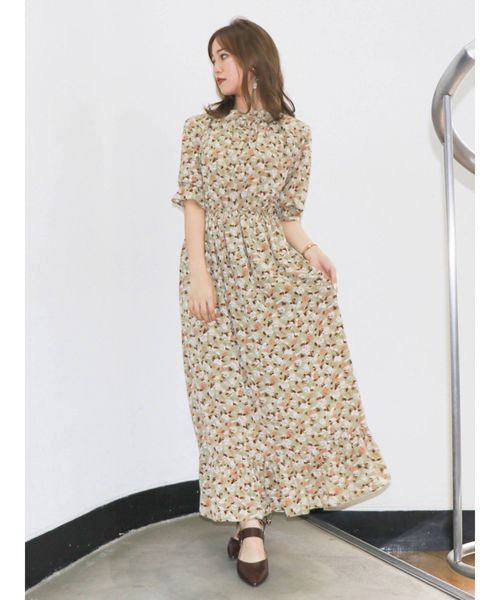 dazzlin（ダズリン）の「ミニフラワーフリルワンピース（ワンピース・レディース・オフホワイト/ピンク/グリーン・FREE）」の10枚目の写真