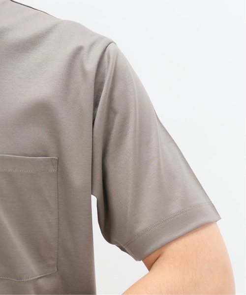 EDIFICE（エディフィス）の「FUNCTIONAL スムース コットン クルーネックTシャツ（Tシャツ/カットソー・メンズ・ホワイト×ホワイト/ベージュ系その他/ネイビー/サックスブルー/ブルー/アーミー・LARGE/MEDIUM/SMALL/X-LARGE）」の7枚目の写真