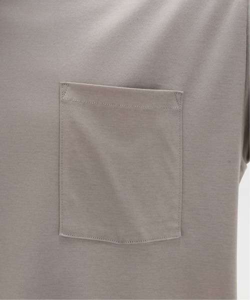 EDIFICE（エディフィス）の「FUNCTIONAL スムース コットン クルーネックTシャツ（Tシャツ/カットソー・メンズ・ホワイト×ホワイト/ベージュ系その他/ネイビー/サックスブルー/ブルー/アーミー・LARGE/MEDIUM/SMALL/X-LARGE）」の15枚目の写真