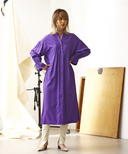 セール ワンピース ワンピース ドレス ピンタックワンピース ワンピース Nota ノータ のファッション