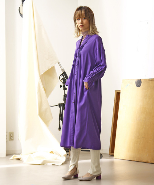 セール ワンピース ワンピース ドレス ピンタックワンピース ワンピース Nota ノータ のファッション