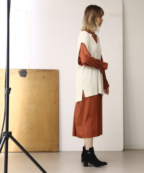 セール ワンピース ワンピース ドレス ピンタックワンピース ワンピース Nota ノータ のファッション