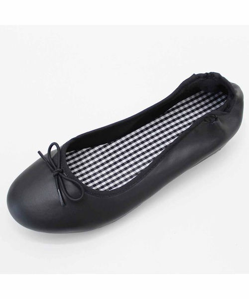 IEDIT（イディット）の「ＩＥＤＩＴ　ことりっぷとコラボ　旅のプロのアイデアを詰め込んだ　万能おでかけバレエシューズ〈ブラック〉（パンプス・レディース・ブラック・5/2/6/4/1/3）」の8枚目の写真